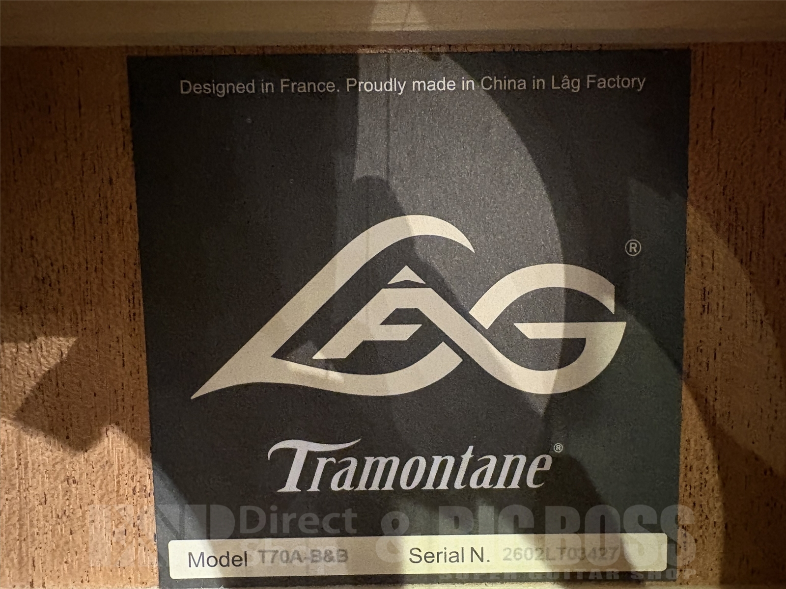 【即納可能】LAG Guitars(ラグギターズ ) T70A / BLACK & BROWN 京都店 - 4