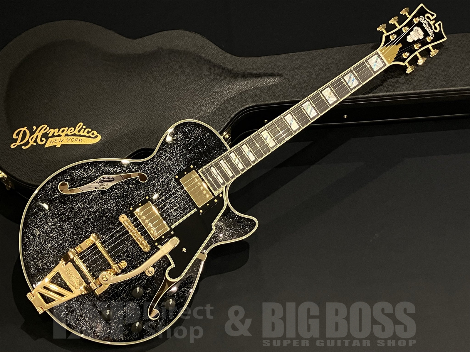 【即納可能】D'Angelico(ディアンジェリコ) Excel SS Shield Tremolo Black Dog 京都店