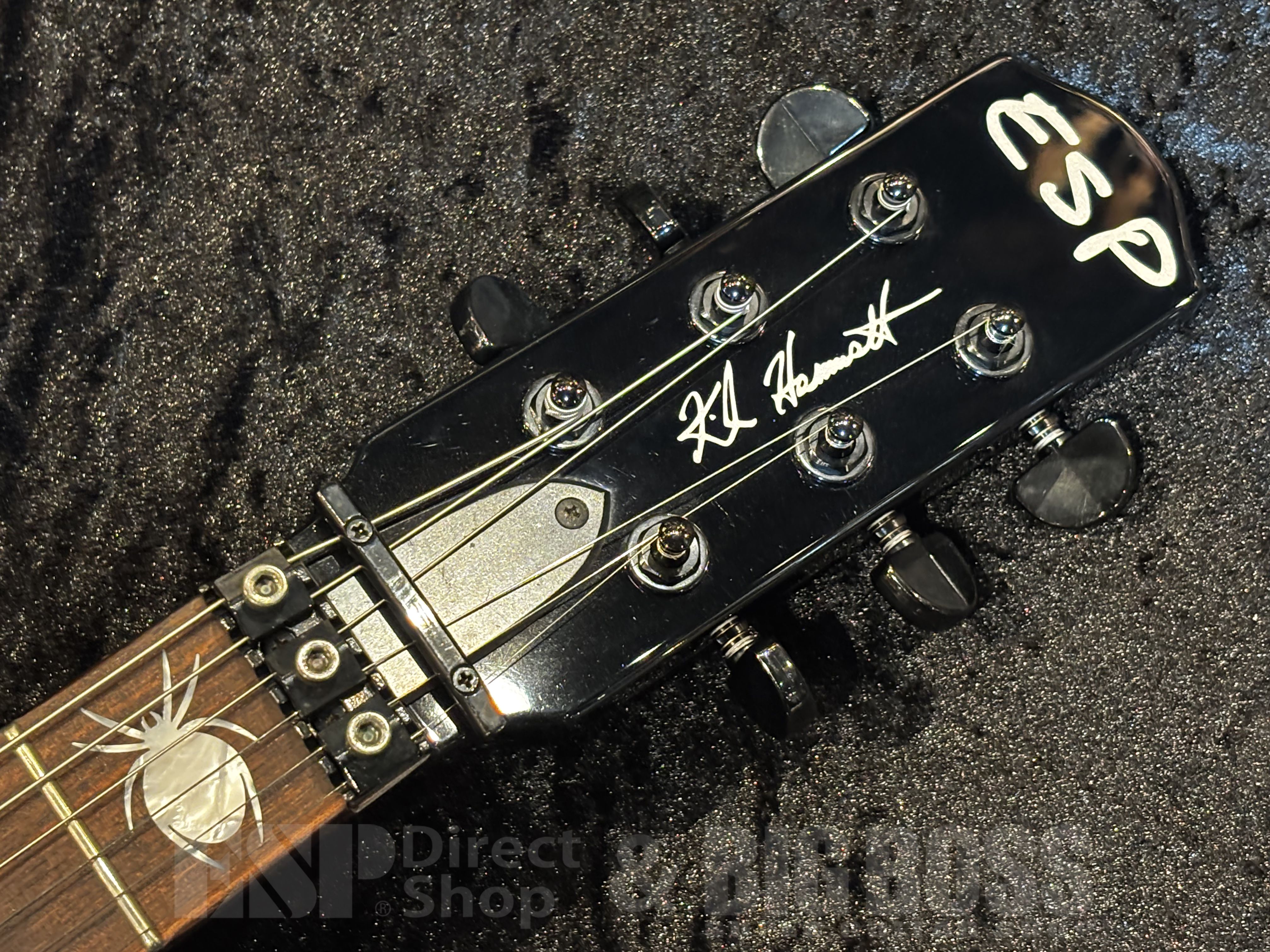 【即納可能】 ESP (イーエスピー) KH-3 SPIDER 30TH ANNIVERSARY EDITION【Black w/ Spider Graphic】【METALLICA Kirk Hammett Signature Model】 福岡店