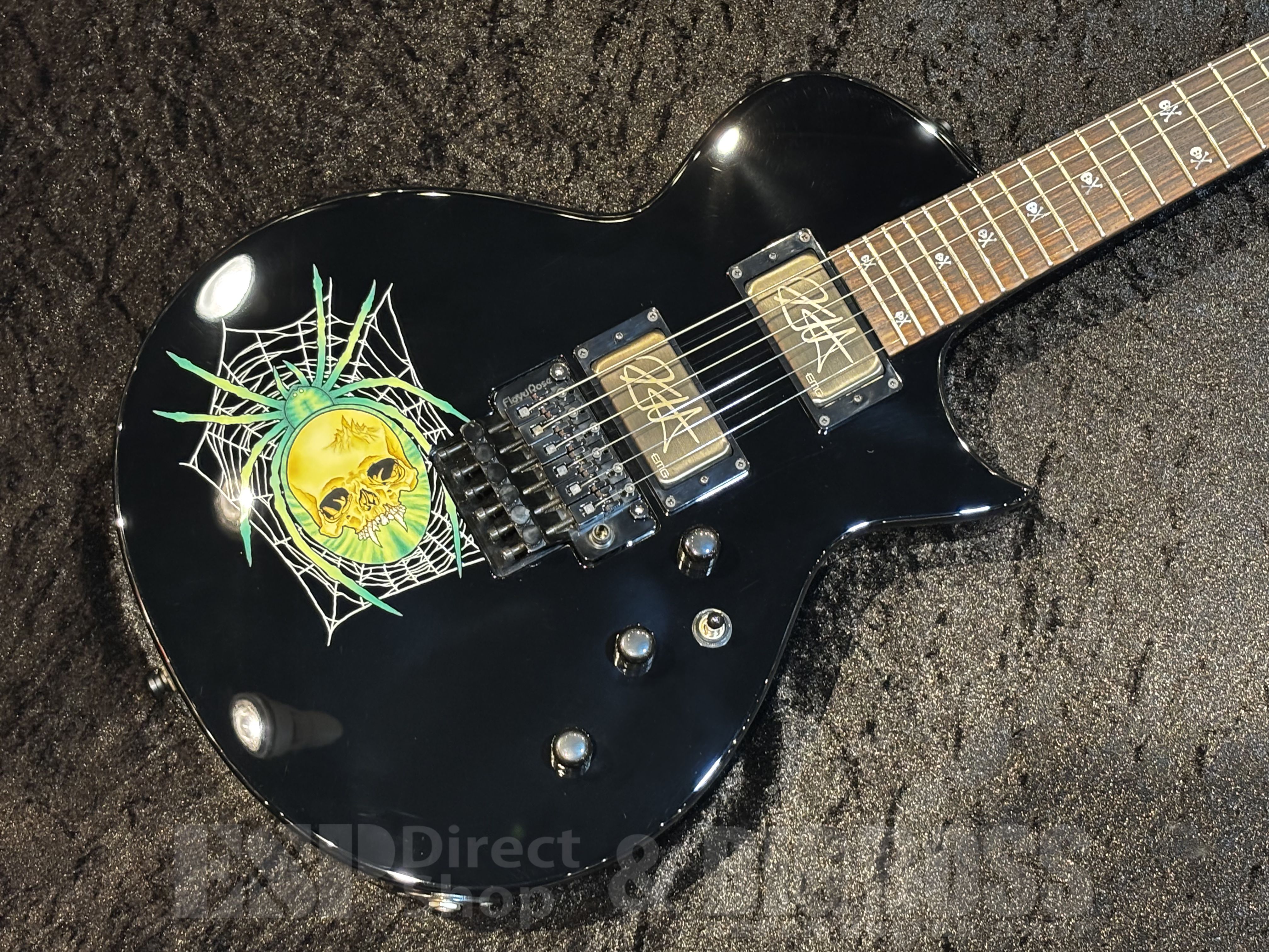 【即納可能】 ESP (イーエスピー) KH-3 SPIDER 30TH ANNIVERSARY EDITION【Black w/ Spider Graphic】【METALLICA Kirk Hammett Signature Model】 福岡店