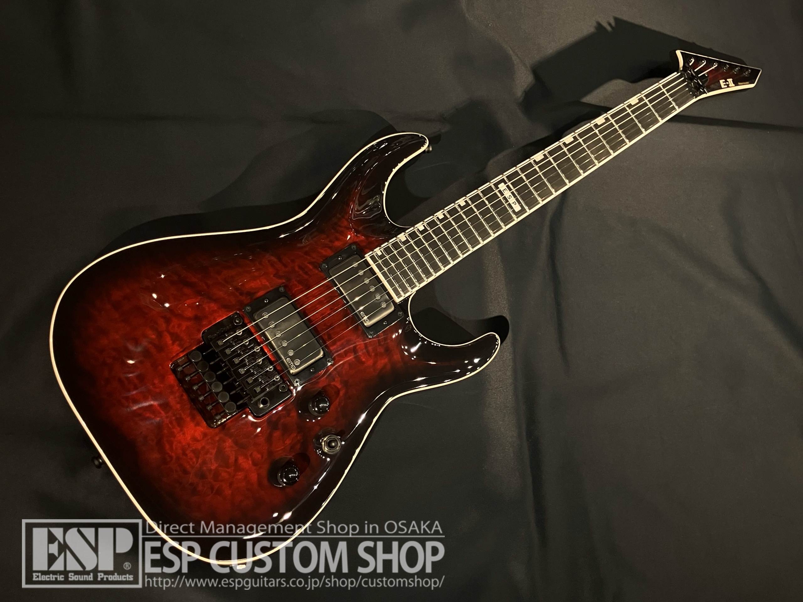 【即納可能】E-II(イーツー) HORIZON FR-II (ホライゾン) / See Thru Black Cherry Sunburst 大阪店