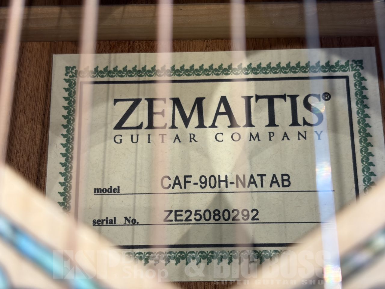 【即納可能】Zemaitis（ゼマイティス） CAF-90H【Natural / Abalone】福岡店 - 10
