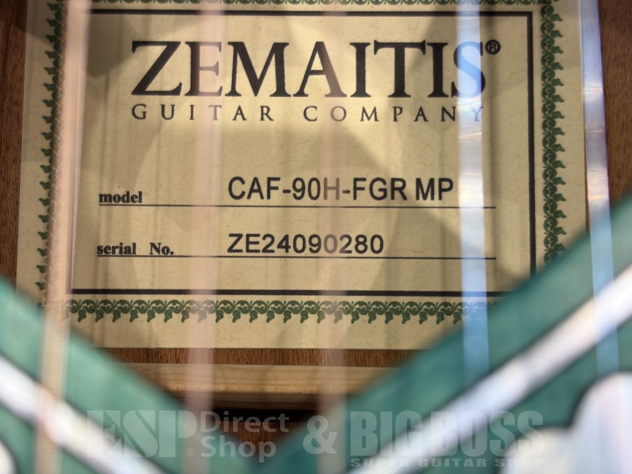 【即納可能】Zemaitis（ゼマイティス） CAF-90H【Forest Green /Mother of Pearl】福岡店 - 10