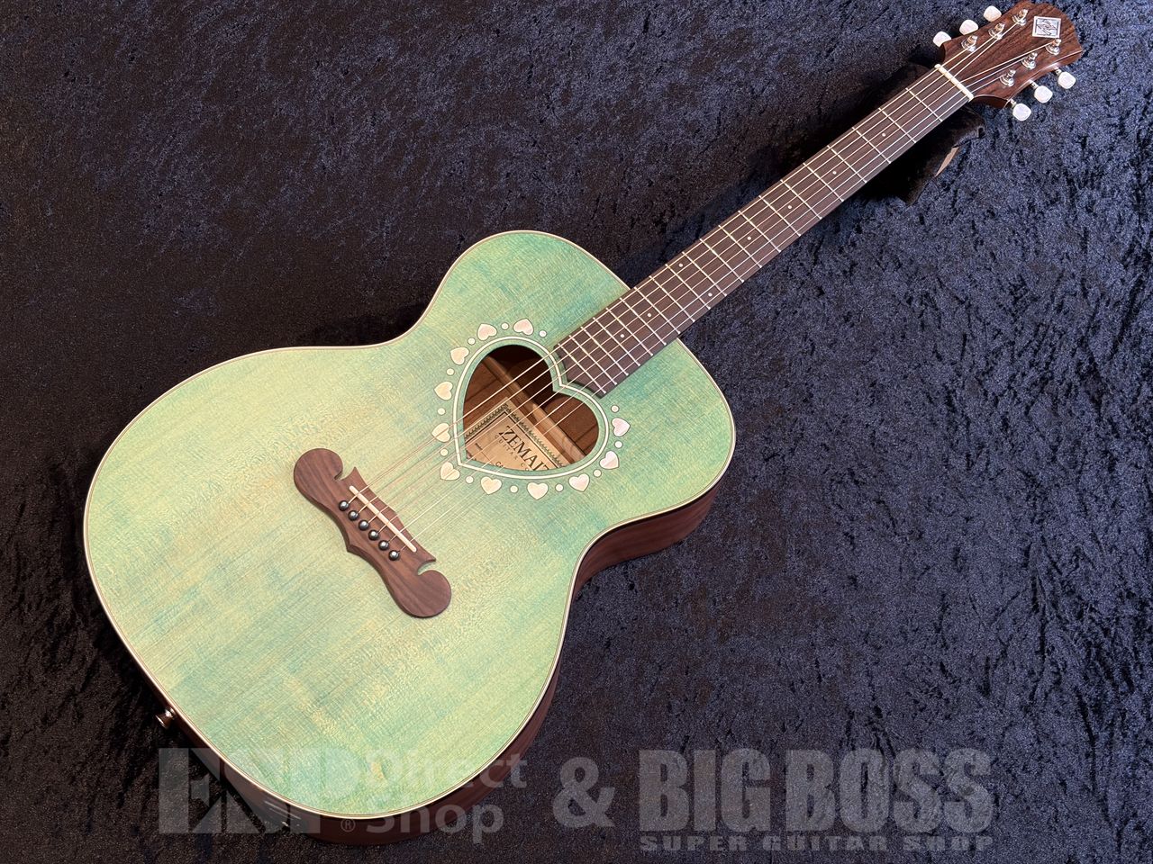【即納可能】Zemaitis（ゼマイティス） CAF-90H【Forest Green /Mother of Pearl】福岡店