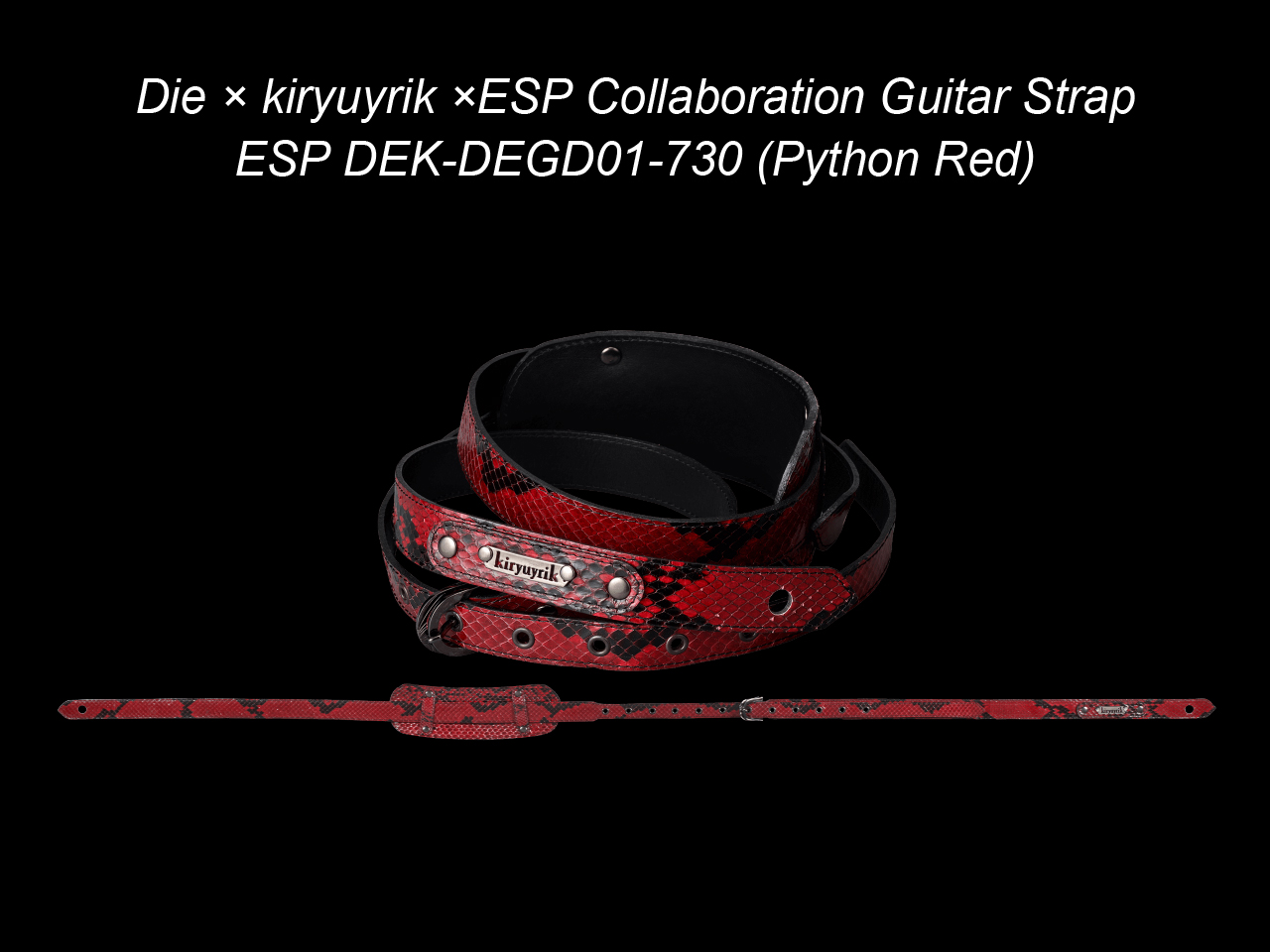 【受注生産】ESP DEK-DEGD01-730 (Python Red) / Die × kiryuyrik ×ESP Collaboration Guitar Strap