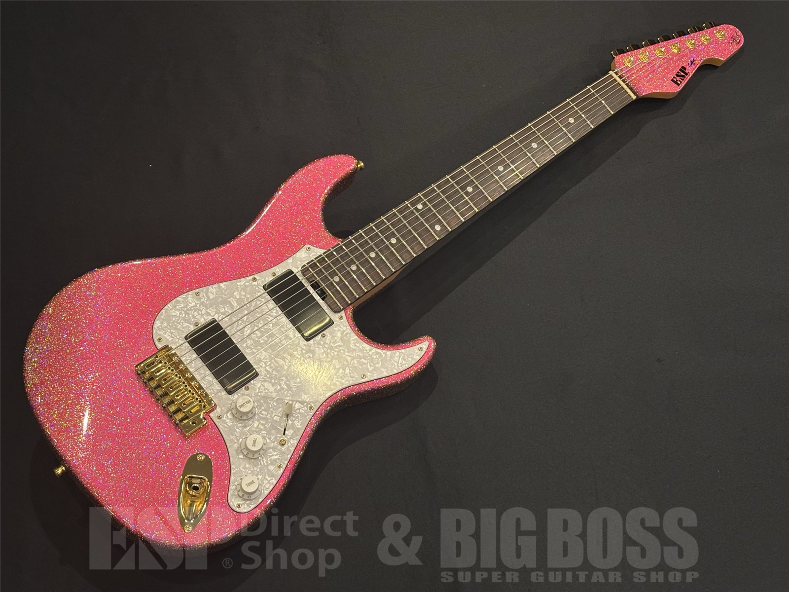 【USED/即納可能】 ESP（イーエスピー）SNAPPER-7 Ohmura Custom -Twinkle Pink- 京都店