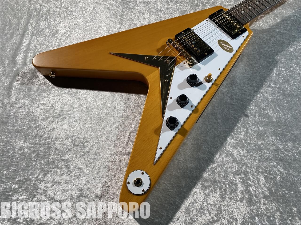 【即納可能】Epiphone(エピフォン) 1958 Korina Flying V (Aged Natural) 札幌店