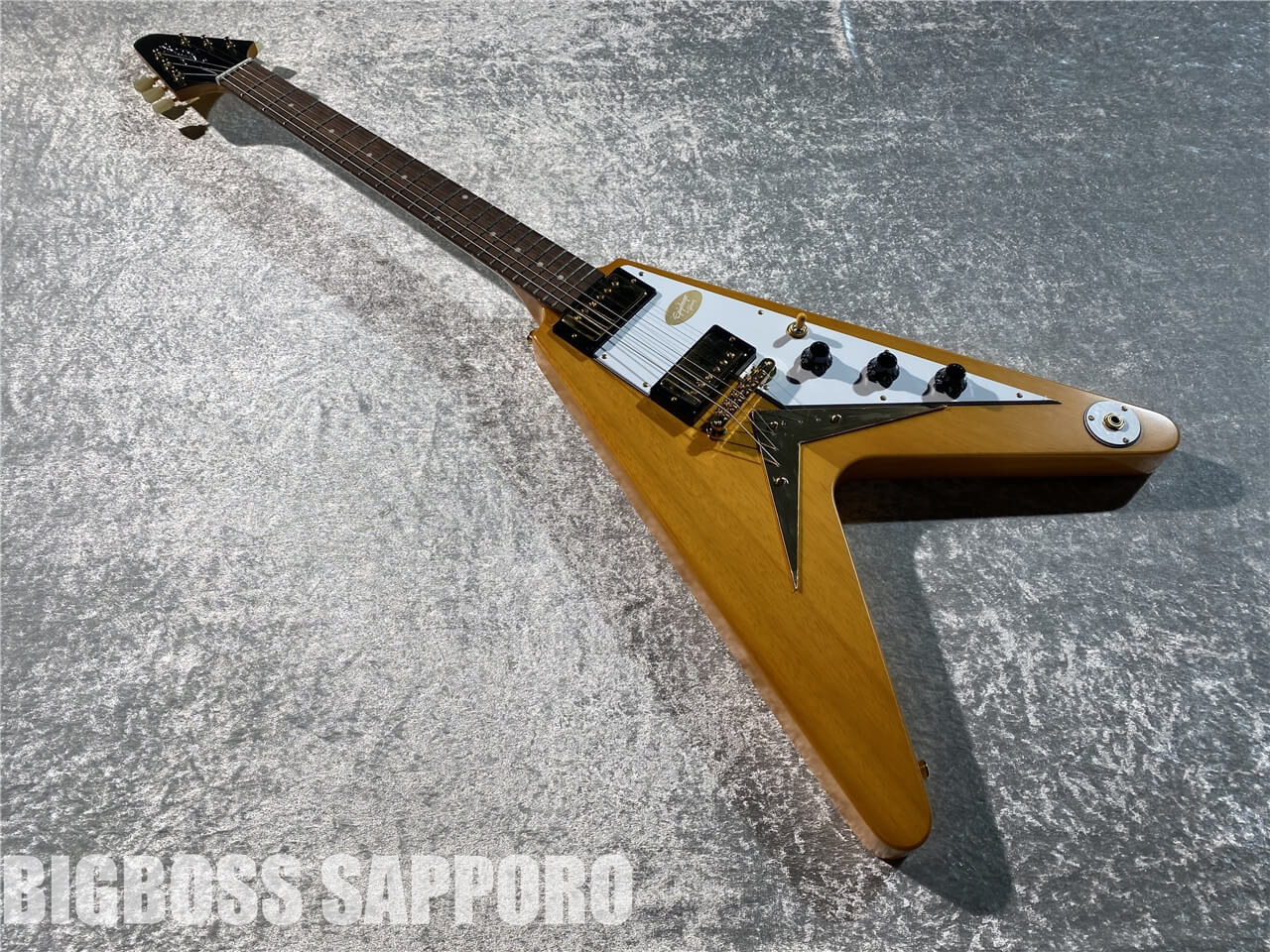 【即納可能】Epiphone(エピフォン) 1958 Korina Flying V (Aged Natural) 札幌店