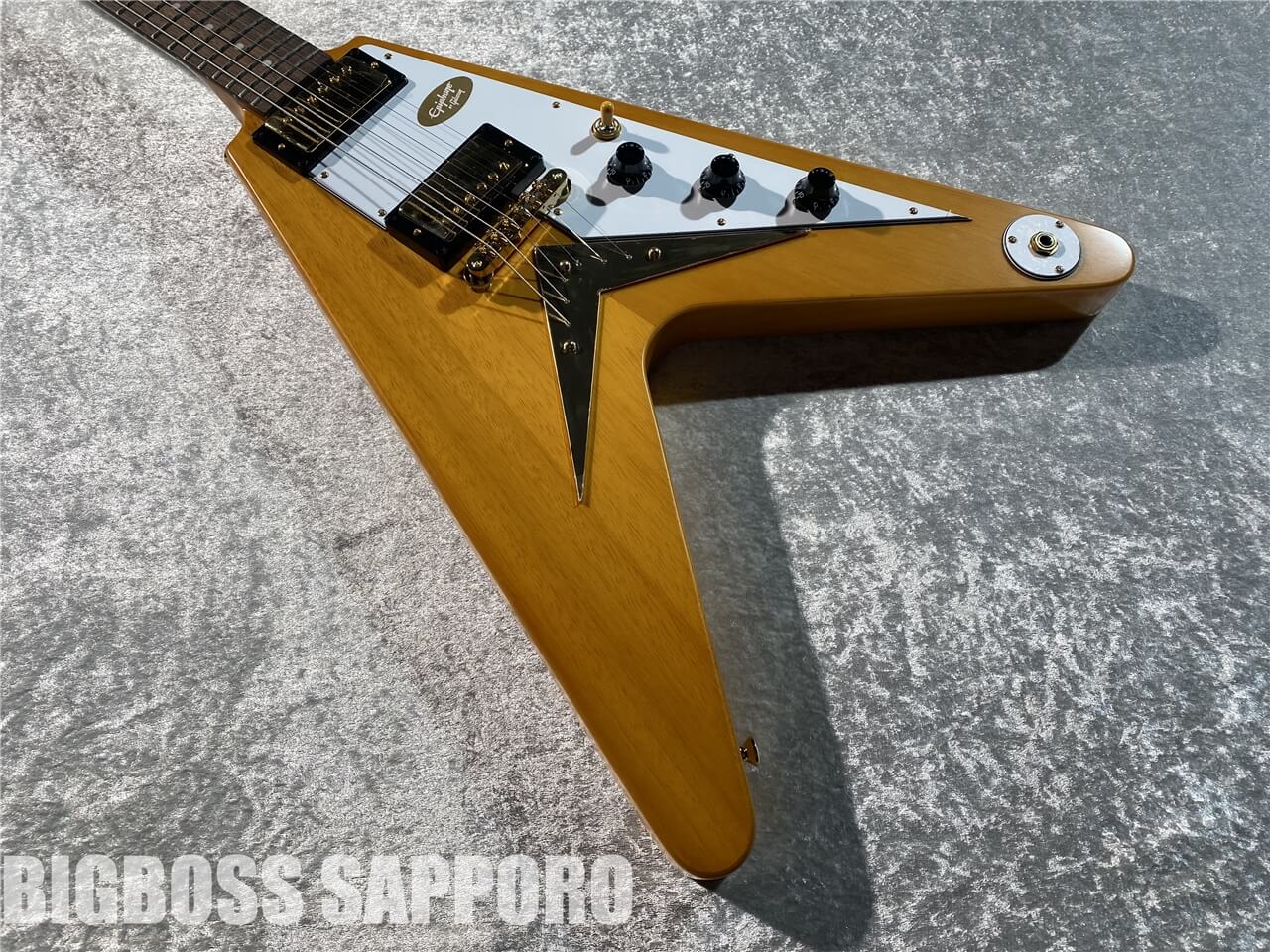 【即納可能】Epiphone(エピフォン) 1958 Korina Flying V (Aged Natural) 札幌店