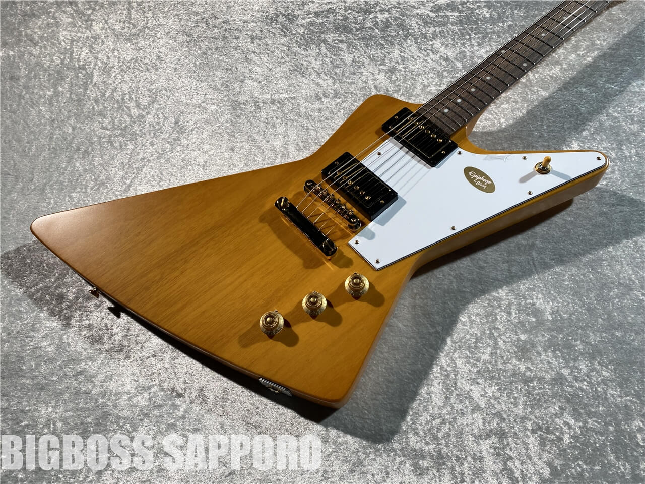 【即納可能】Epiphone(エピフォン) 1958 Korina Explorer (Aged Natural) 札幌店