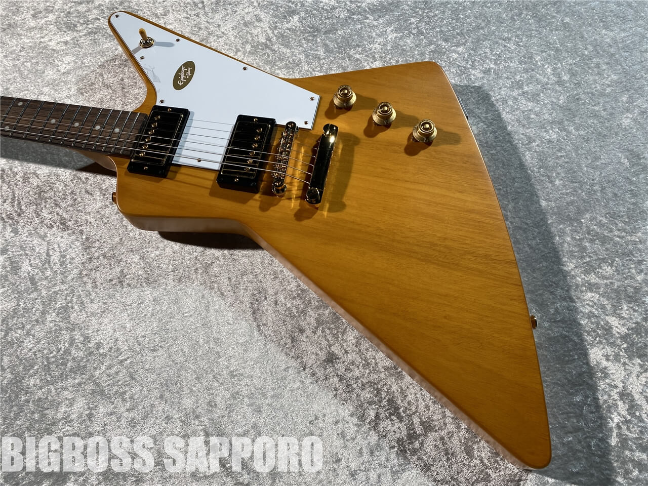 【即納可能】Epiphone(エピフォン) 1958 Korina Explorer (Aged Natural) 札幌店