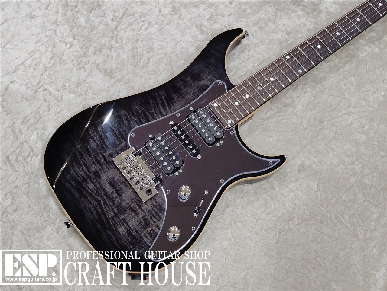 【即納可能】Vigier Guitars Excalibur Custom VE6-CVSP1 / Mysterious Black / Rose / Black Mirror Pickgurd 渋谷店