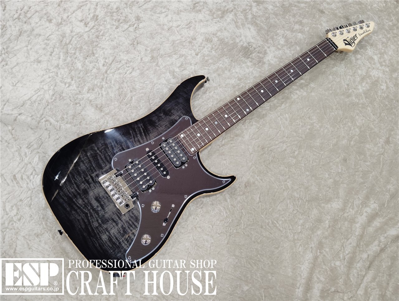 【即納可能】Vigier Guitars Excalibur Custom VE6-CVSP1 / Mysterious Black / Rose / Black Mirror Pickgurd 渋谷店【中古・アウトレット タイムセール対象商品｜2025年11月30日(日)まで】
