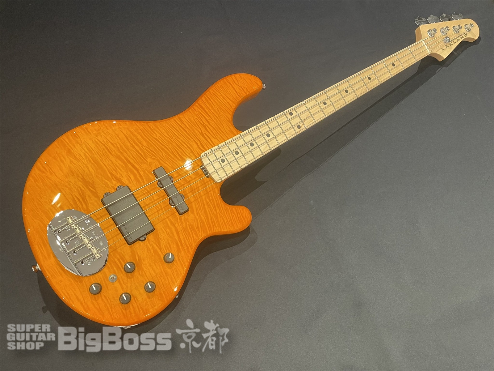 【即納可能】LAKLAND(レイクランド) SL44-94 Deluxe (Maple FB) / Amber Translucent  京都店