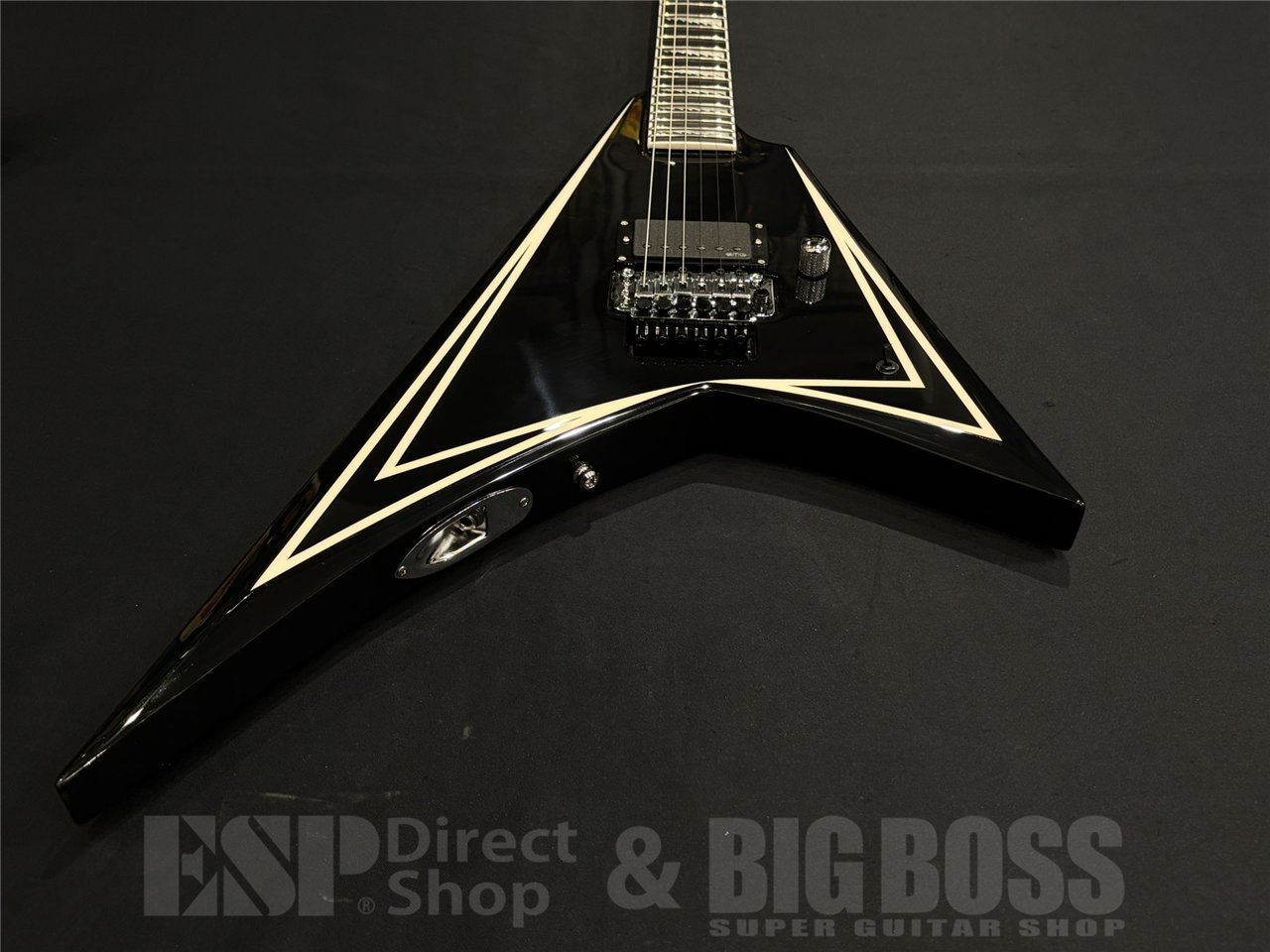 【即納可能】EDWARDS E-ALEXI SAWTOOTH / Black with White Pin Stripe 京都店