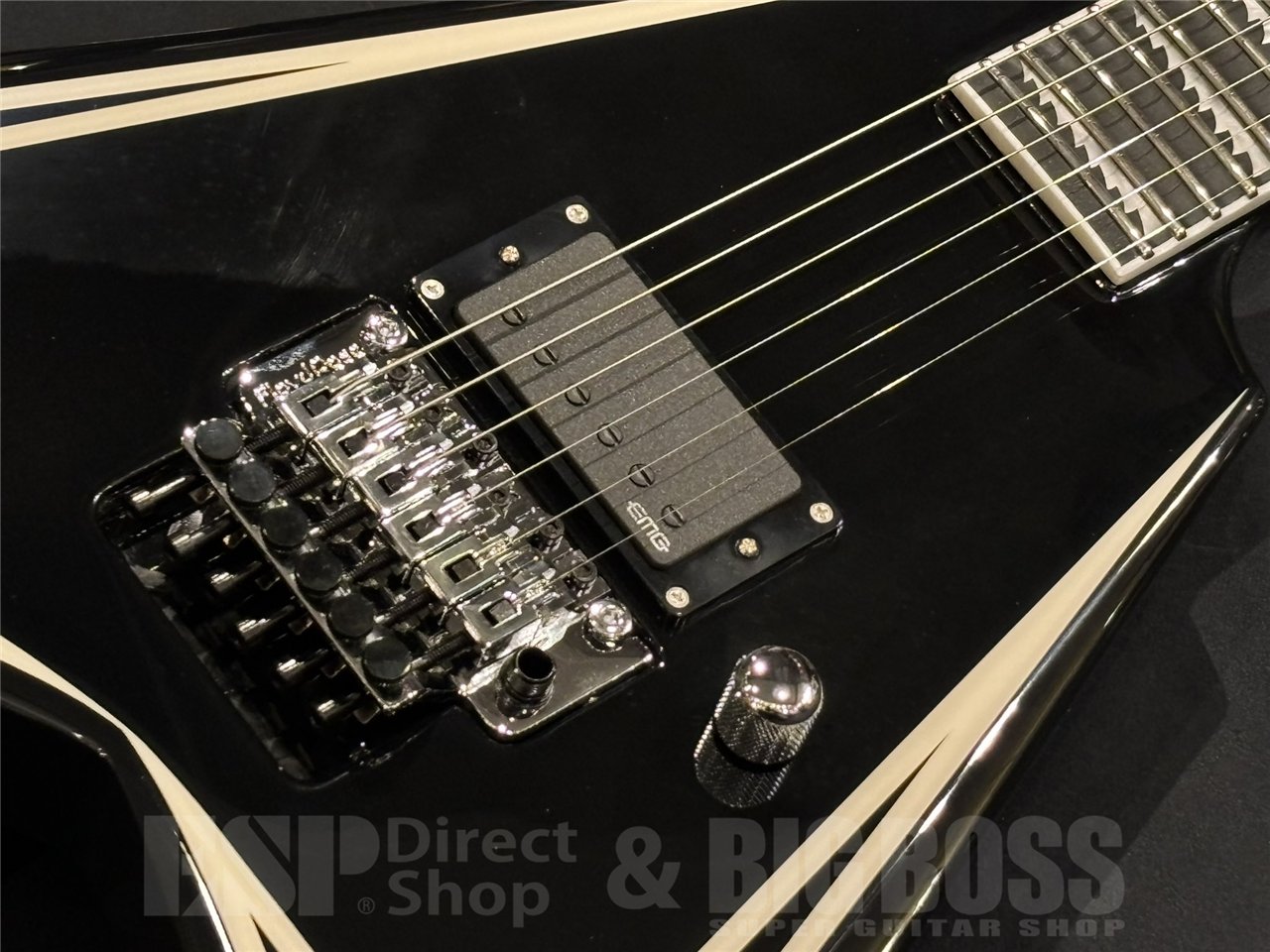 【即納可能】EDWARDS E-ALEXI SAWTOOTH / Black with White Pin Stripe 京都店