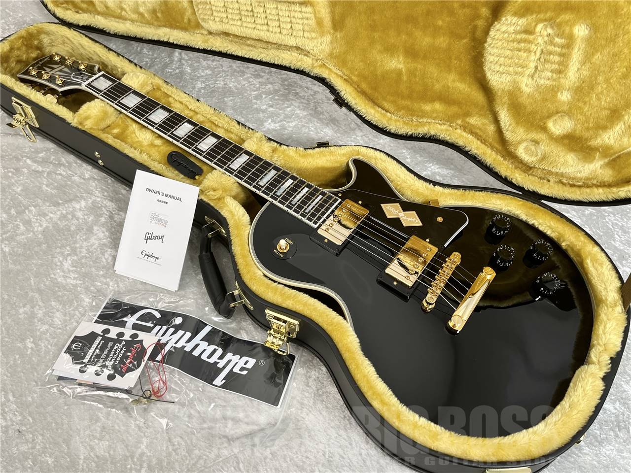 【即納可能】Epiphone ( エピフォン )Inspired by Gibson Custom Les Paul Custom Ebony (エレキギター) お茶の水駅前店・別館