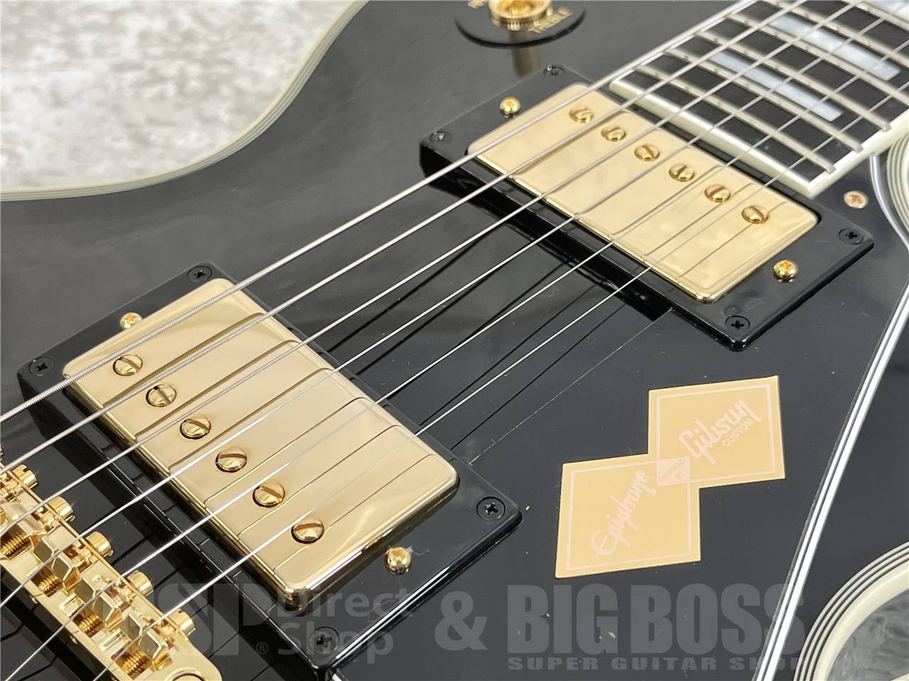 【即納可能】Epiphone ( エピフォン )Inspired by Gibson Custom Les Paul Custom Ebony (エレキギター) お茶の水駅前店・別館
