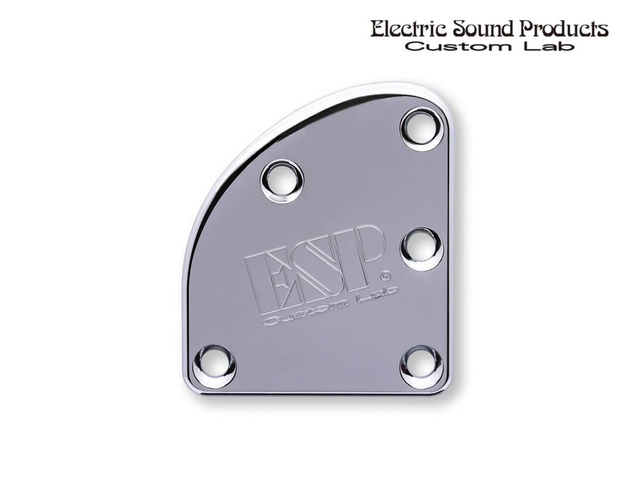 ESP(イーエスピー) Custom Lab T-5 Neck Set Plate Brass Wide Chrome (ネックセットプレート)