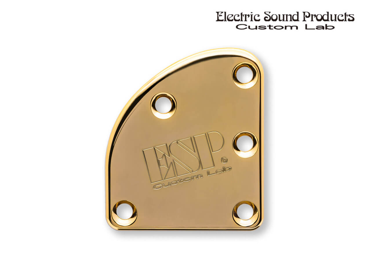 ESP(イーエスピー) Custom Lab T-5 Neck Set Plate Brass Wide Gold (ネックセットプレート)