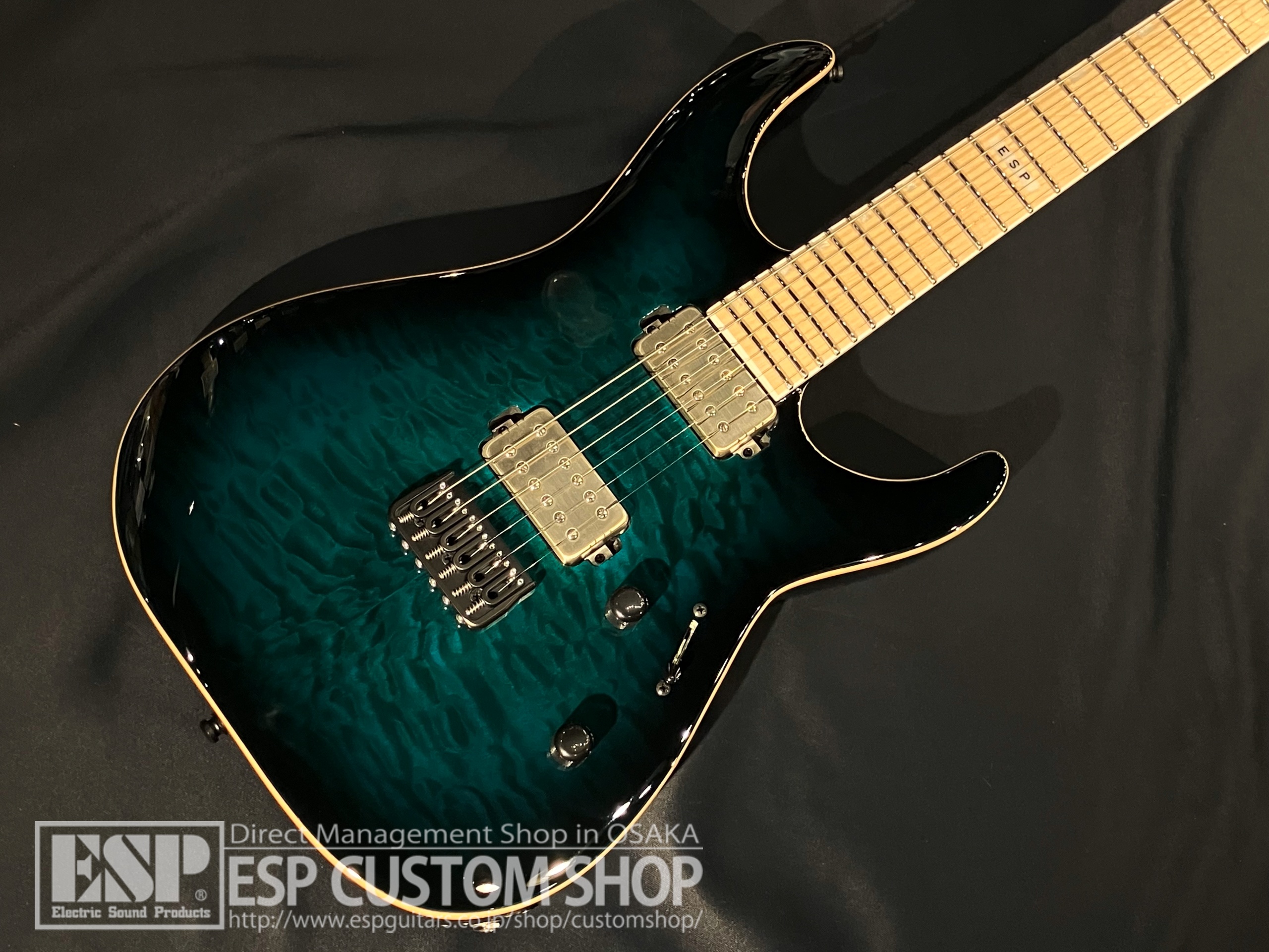 【即納可能】E-II(イーツー) M-II NT HS QM(エムツー) / Black Turquoise Burst 大阪店