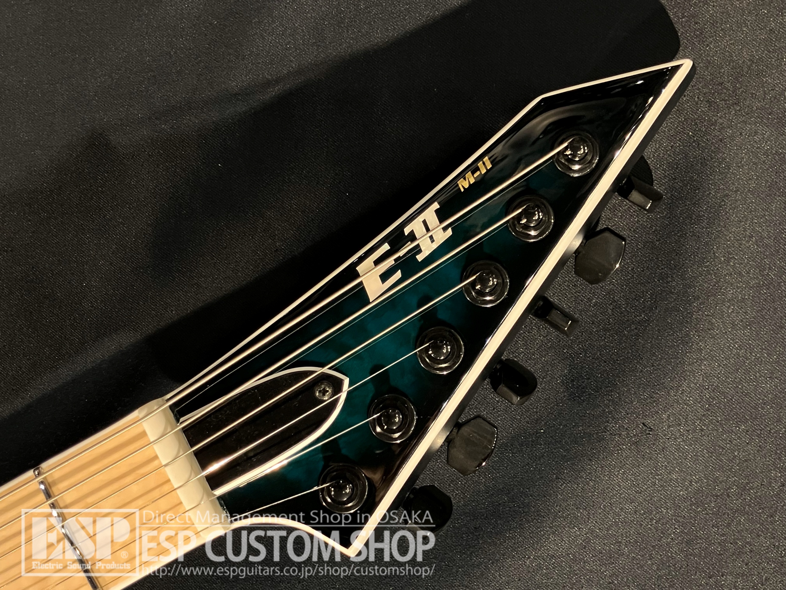 【即納可能】E-II(イーツー) M-II NT HS QM(エムツー) / Black Turquoise Burst 大阪店