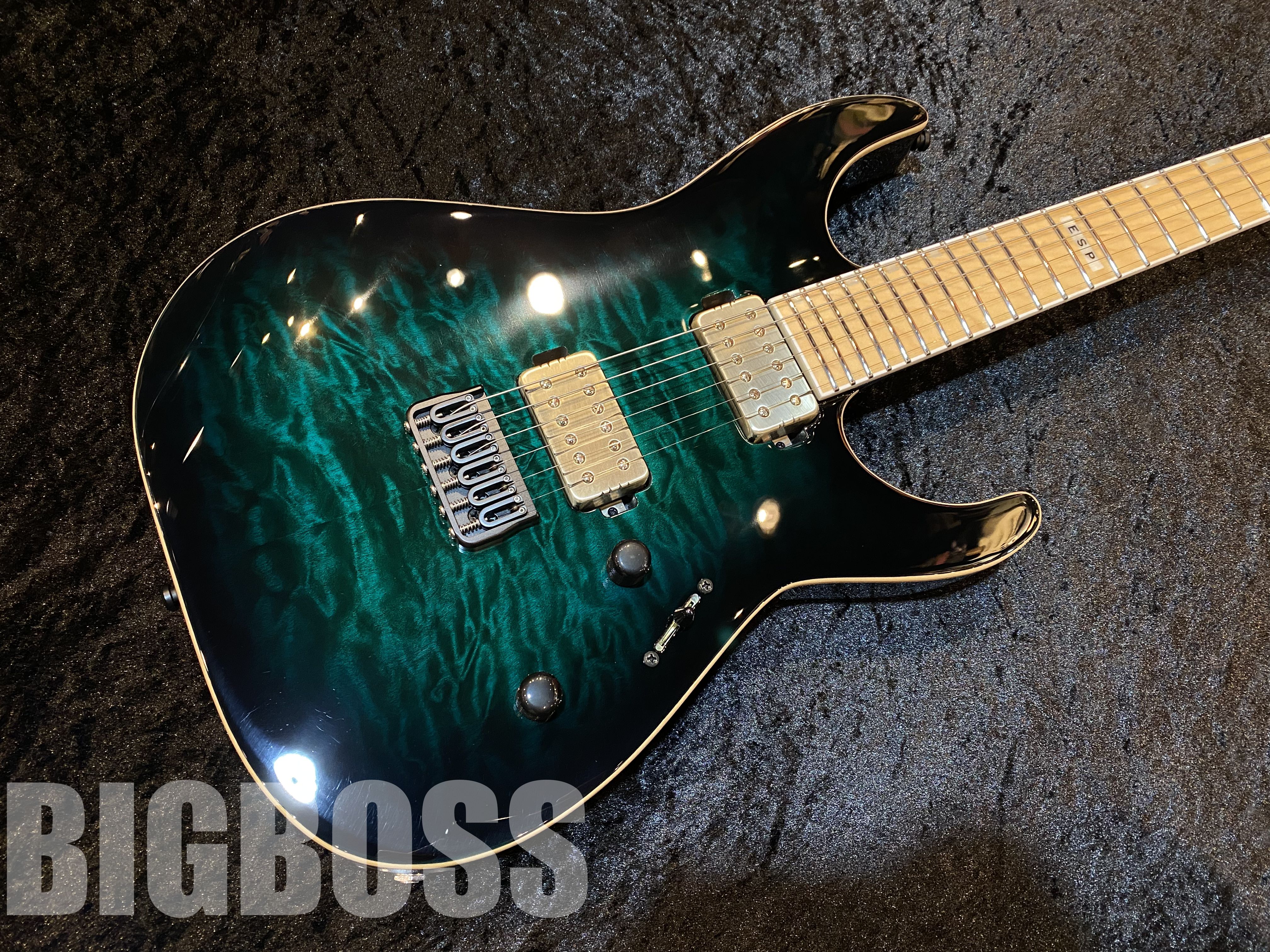 【即納可能】E-II（イーツー）M-II NT HS QM【Black Turquoise Burst】　福岡店