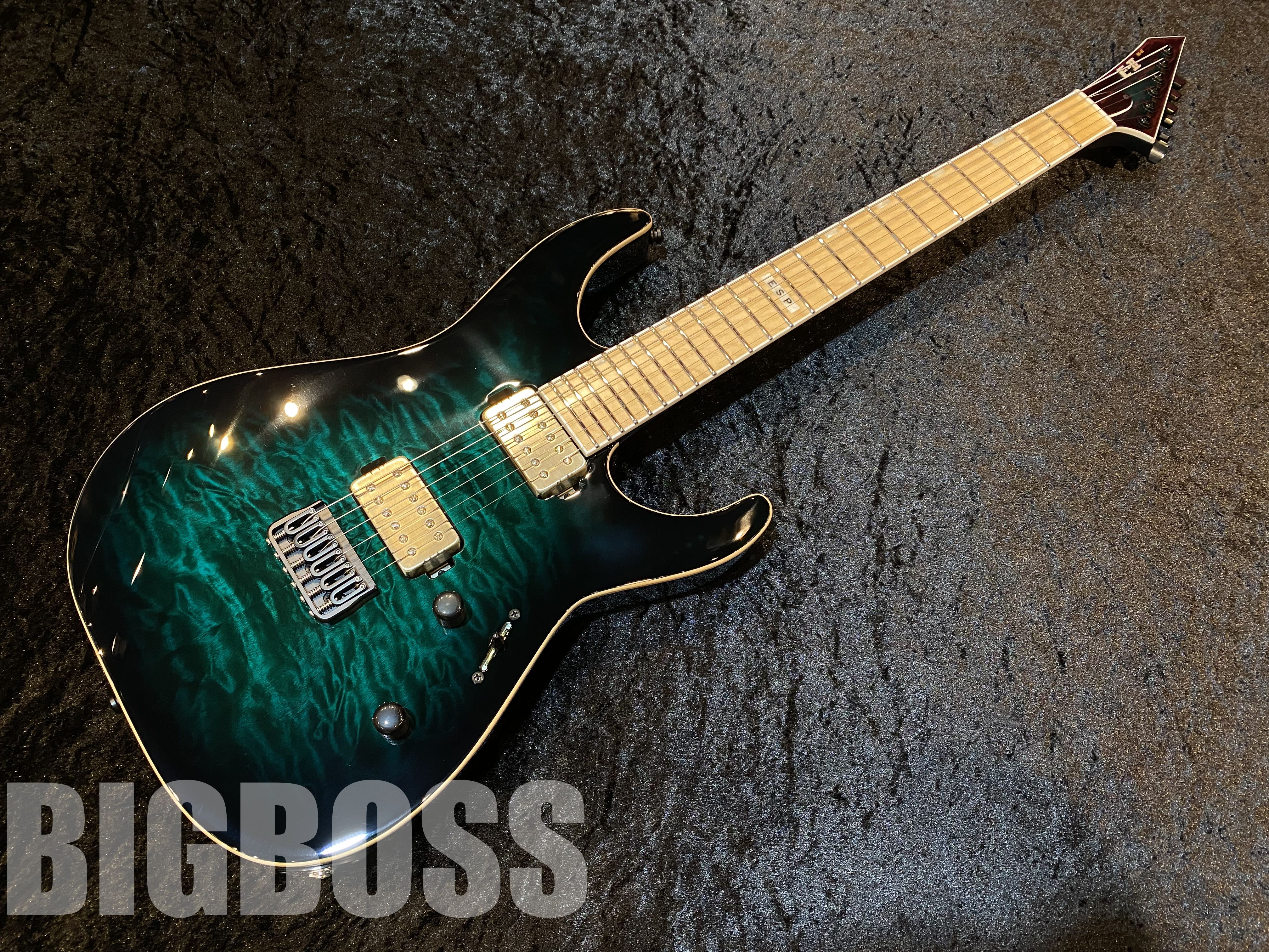 【即納可能】E-II（イーツー）M-II NT HS QM【Black Turquoise Burst】　福岡店