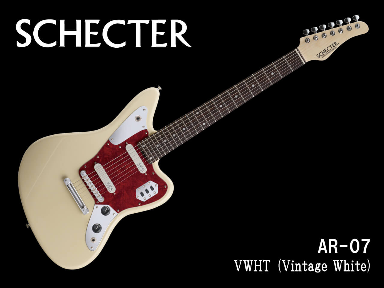 【受注生産】SCHECTER(シェクター) AR-07 / VWHT (Vintage White)【7弦ギター】