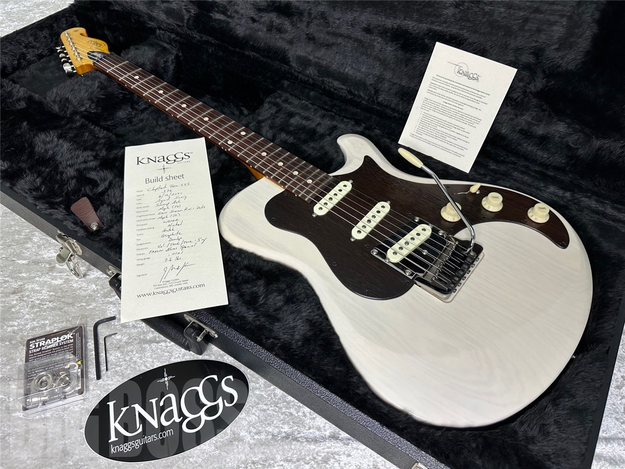 【即納可能】Knaggs Guitars(ナッグスギターズ) Choptank Trem SSS (Aged Ivory) #376 お茶の水駅前店(東京)