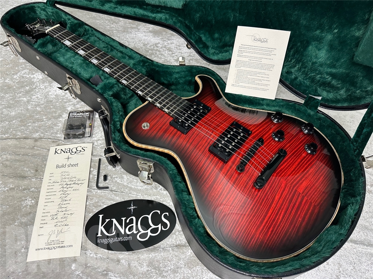 【即納可能】Knaggs Guitars(ナッグスギターズ) S.STEVENS (Indian Red / Black Burst) #362 お茶の水駅前店(東京)