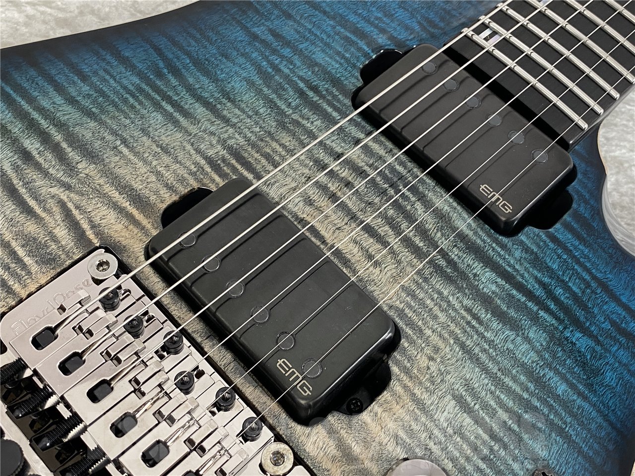 【受注生産】ESP(イーエスピー) M-II CTM FR/FM (Black Aqua Burst C w/Blue Pearl Black)