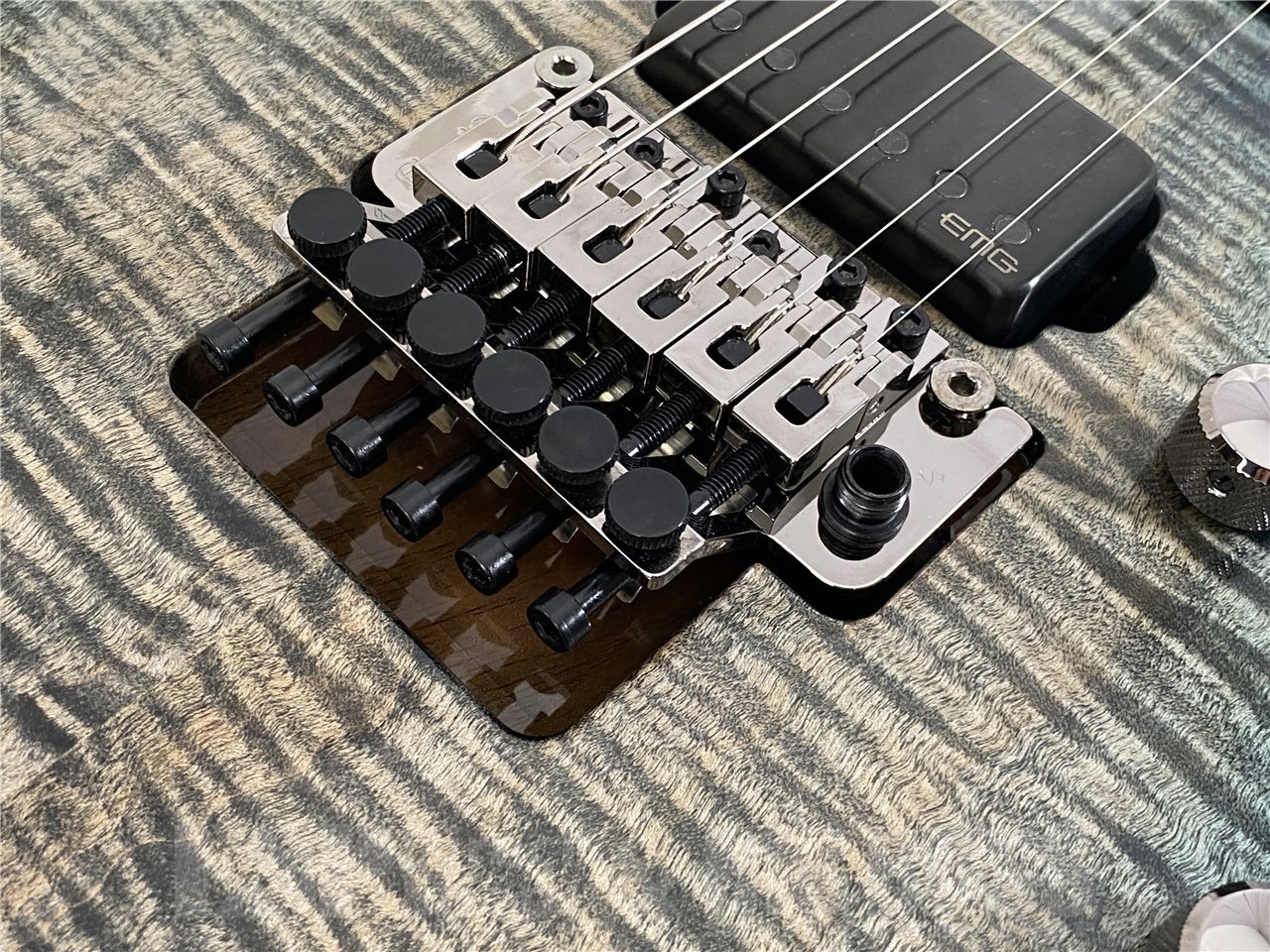 【受注生産】ESP(イーエスピー) M-II CTM FR/FM (Black Aqua Burst C w/Blue Pearl Black)