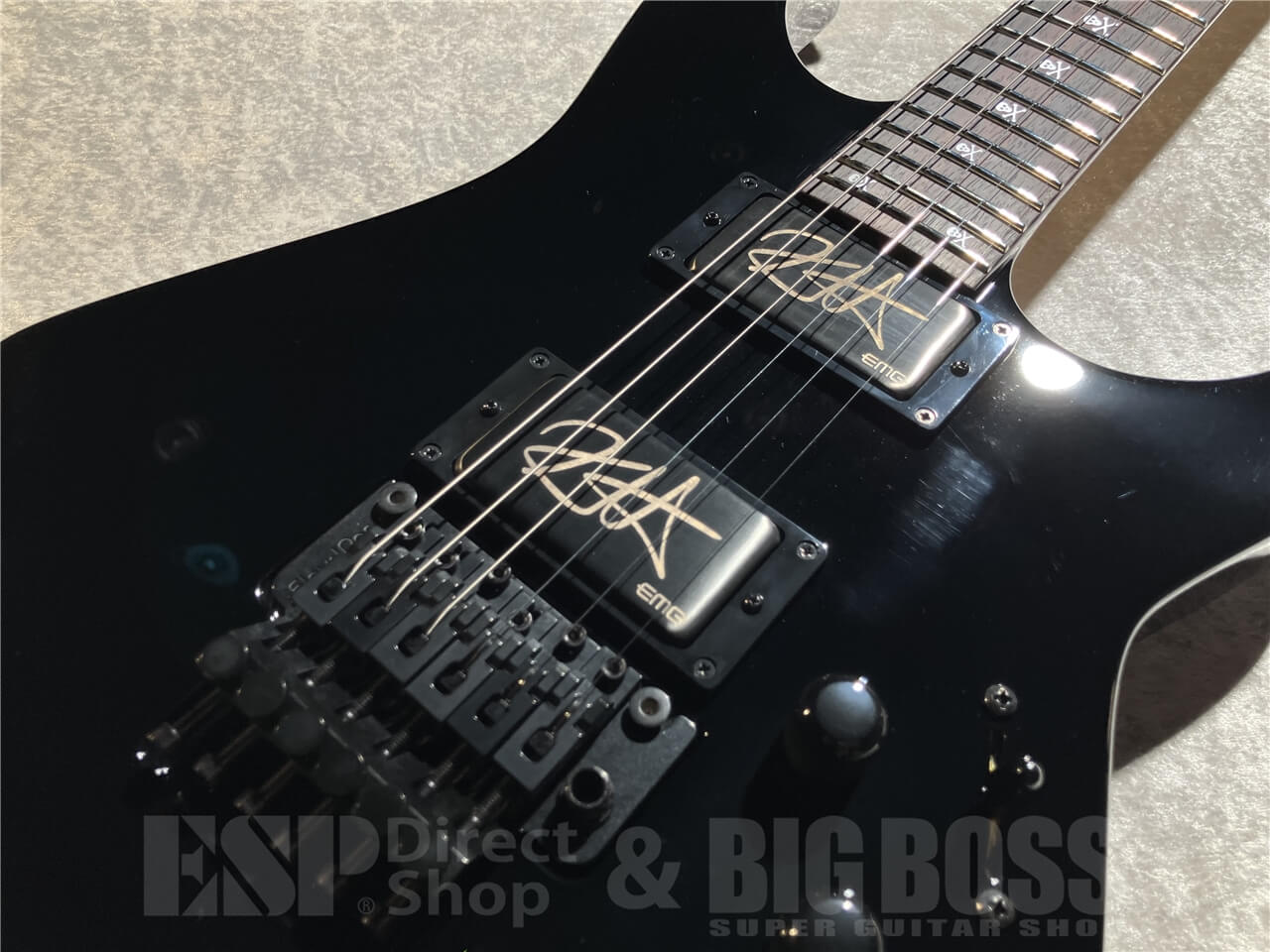【即納可能】ESP(イ―エスピー) KH-2 NECK-THRU Black (METALLICA/Kirk Hammett Model) 札幌店