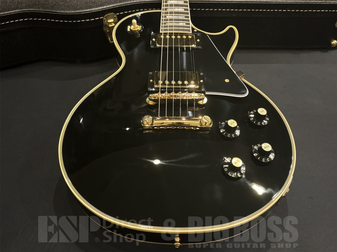 【即納可能】Gibson(ギブソン) Custom Shop 1968 Les Paul Custom Reissue / Ebony 京都店