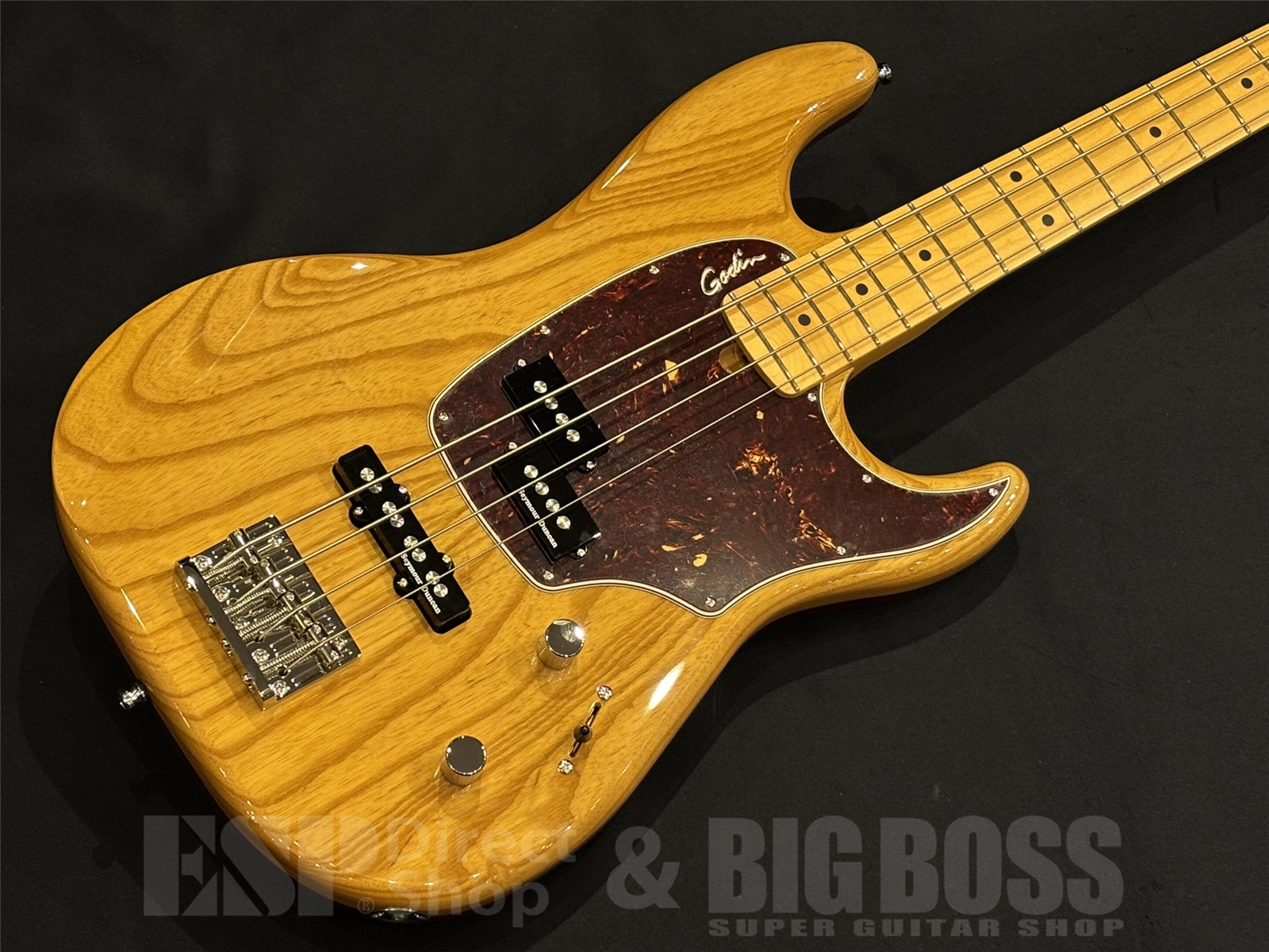 【即納可】Godin(ゴダン)Passion RG-4 Swamp Ash Bass / Natural Swamp Ash 京都店