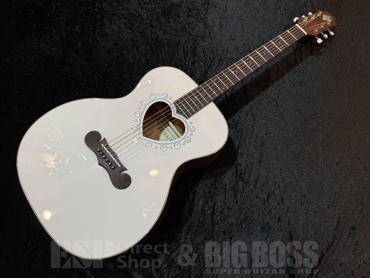 【即納可能】Zemaitis(ゼマイティス) CAF-90H (Gloss White Mother of Pearl) 福岡店