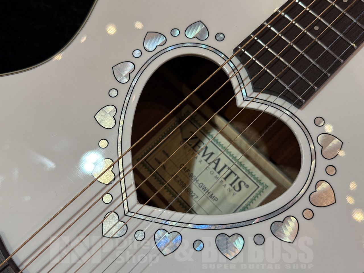 【即納可能】Zemaitis(ゼマイティス) CAF-90H (Gloss White Mother of Pearl) 福岡店