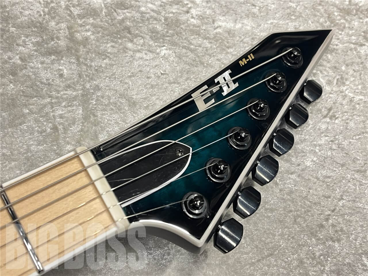 【即納可能】E-II（イーツー）M-II NT HS QM（Black Turquoise Burst）　名古屋店