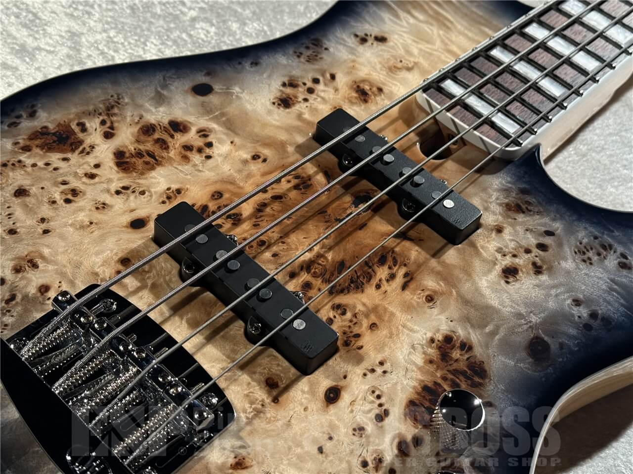 【即納可能】MAYONES(メイワンズ) Jabba Custom EP4 (Trans Natural Black Burst Gloss) 札幌店