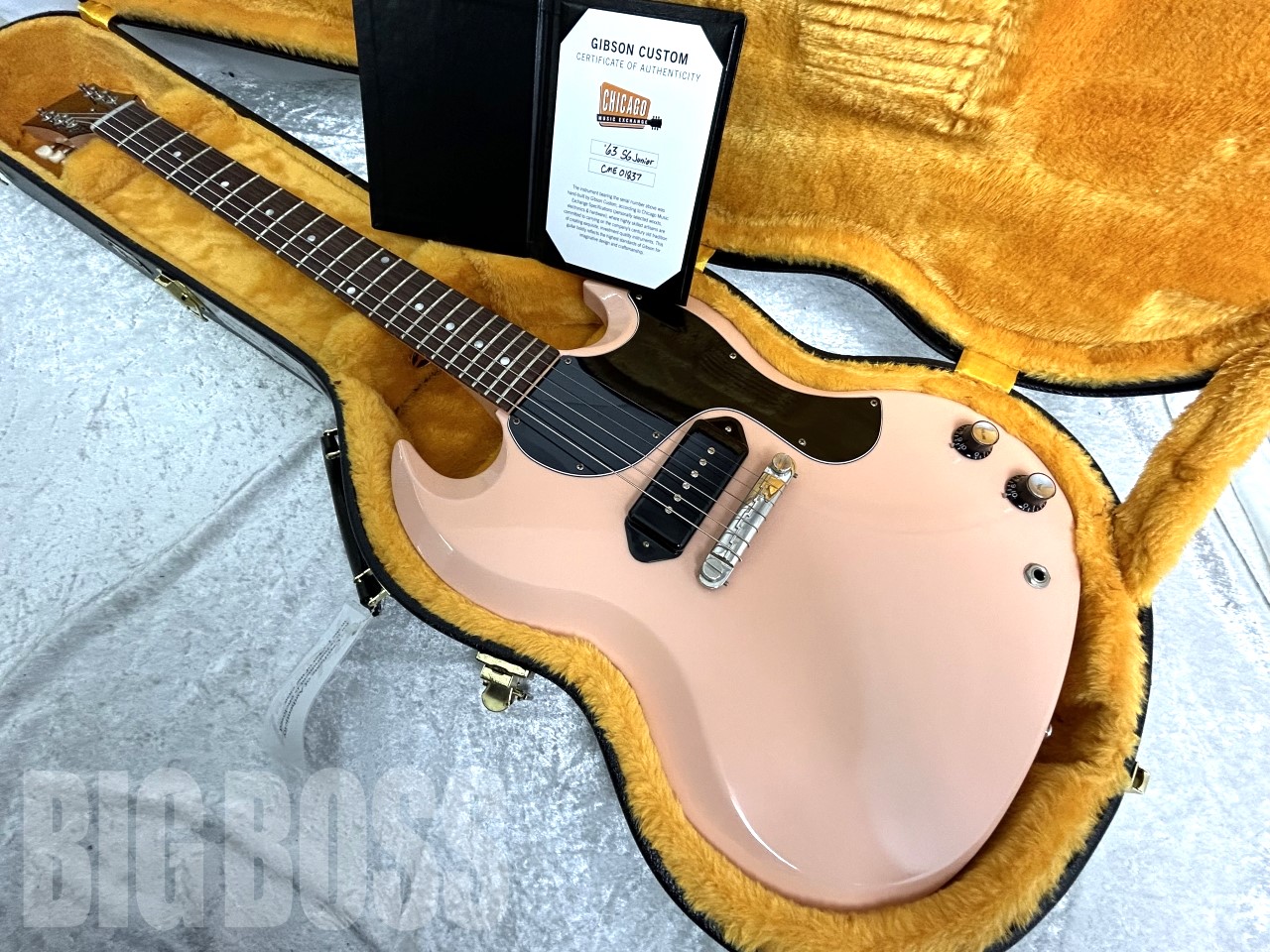 【即納可能/中古品】Gibson(ギブソン) Custom Shop 1963 SG Junior Reissue "CME Spec" Antique Shell Pink VOS お茶の水駅前店(東京)