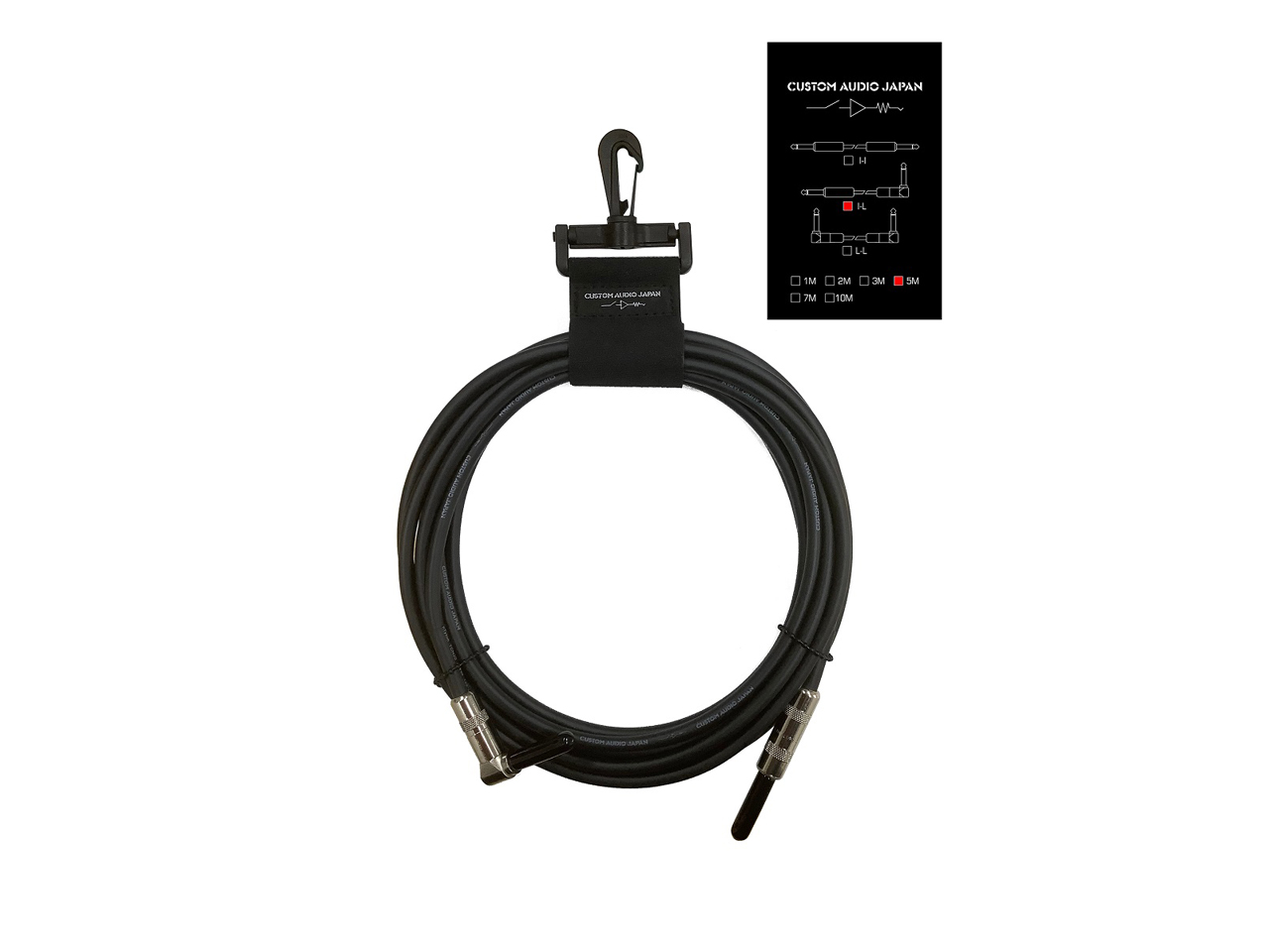 Custom Audio Japan(カスタムオーディオジャパン) Legacy Cable I-L 5m 5YW  (SwitchCraft 280-226) (ギター/ベースシールド)