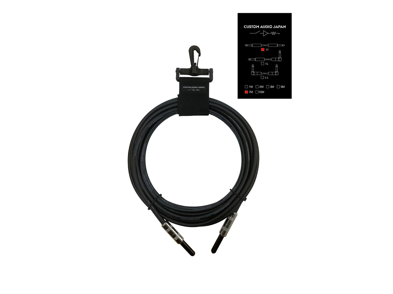 Custom Audio Japan(カスタムオーディオジャパン) Legacy Cable I-I 7m 5YW (SwitchCraft 280-280) (ギター/ベースシールド)