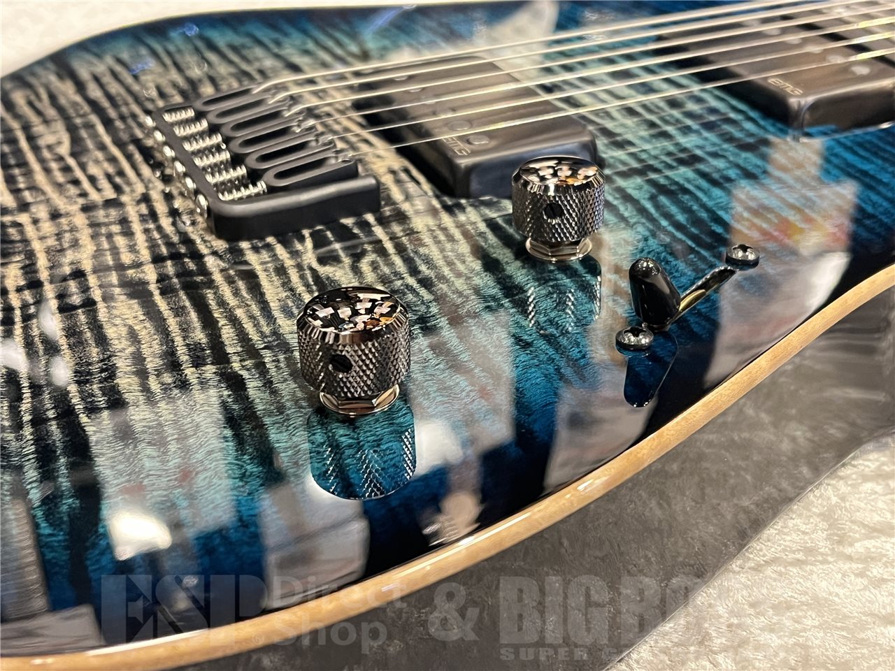 【即納可能】ESP(イーエスピー) M-II CTM NT/FM（Black Aqua Burst C w/Blue Pearl Black）　名古屋店