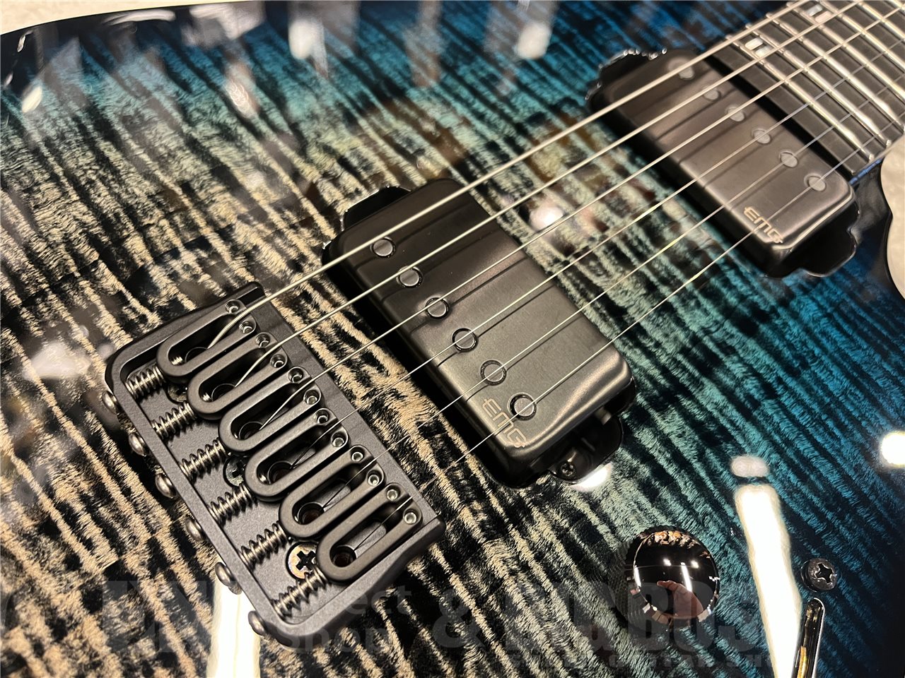 【即納可能】ESP(イーエスピー) M-II CTM NT/FM（Black Aqua Burst C w/Blue Pearl Black）　名古屋店