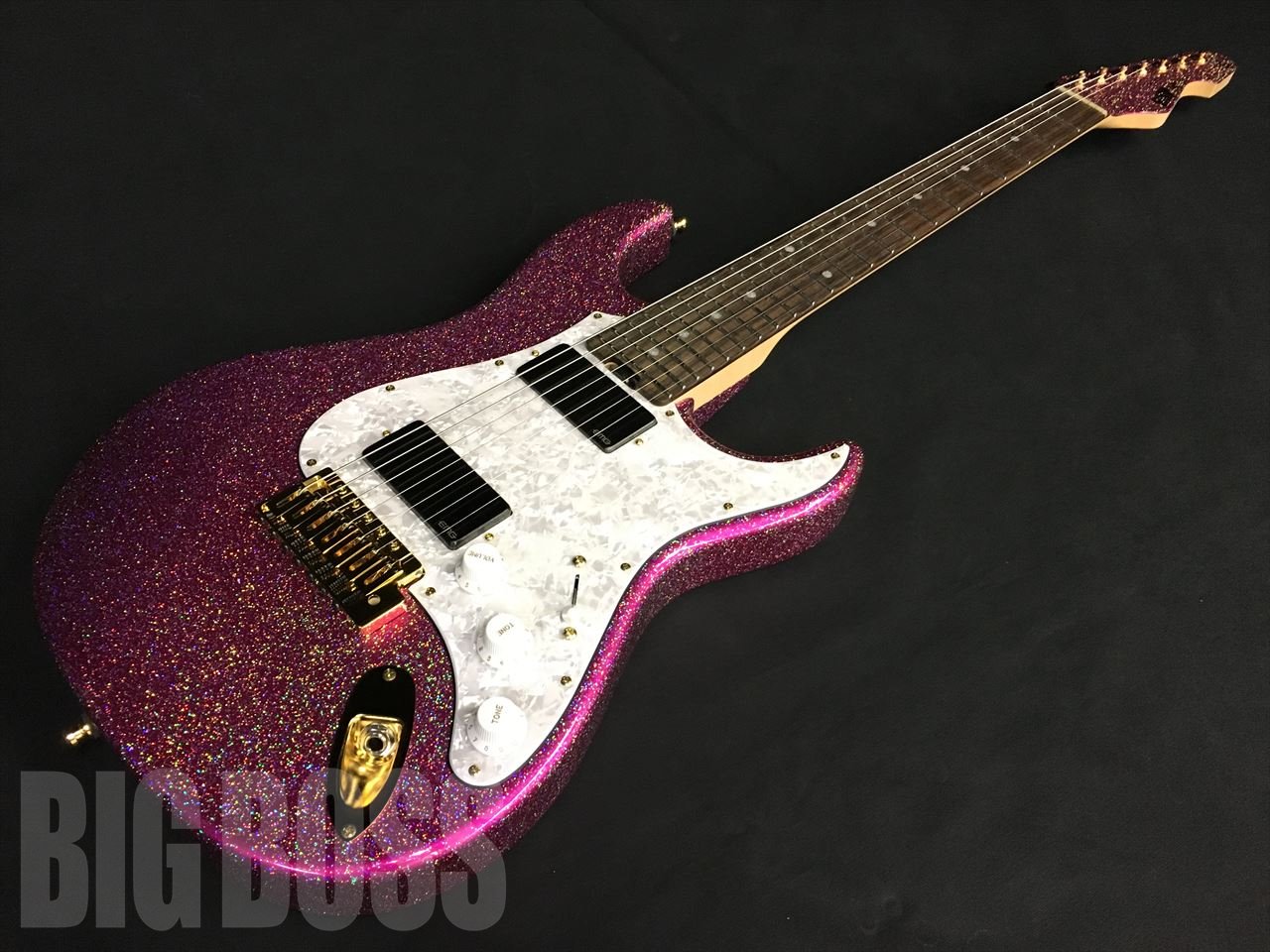 受注生産】ESP(イーエスピー) SNAPPER-7 Ohmura Custom -Twinkle Pink- (大村孝佳モデル)【7弦ギター】 -  【ESP直営】BIGBOSS オンラインマーケット(ギター＆ベース)