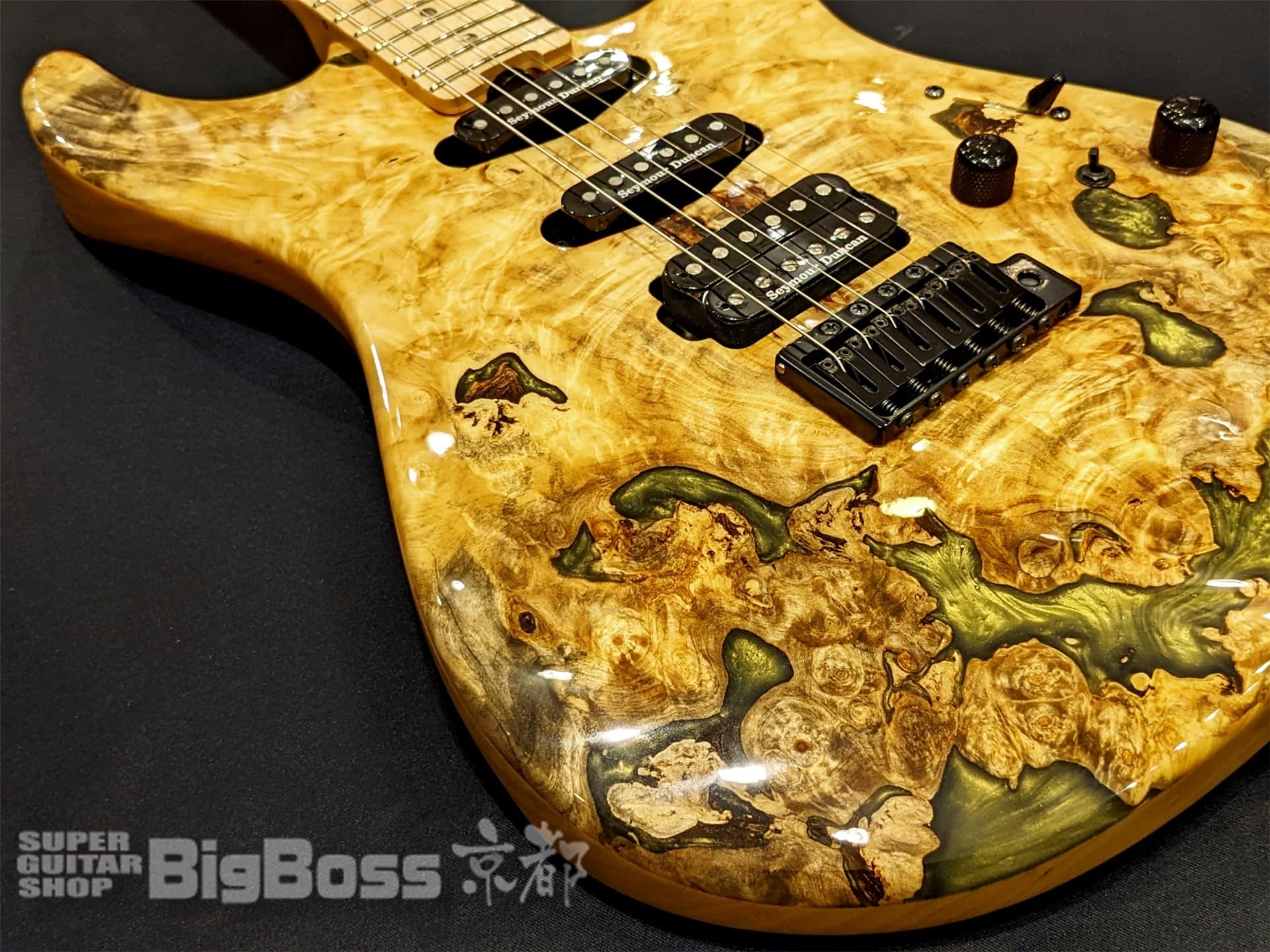 即納可能】ESP(イーエスピー) SNAPPER-CTM Buckeye Burl / Natural