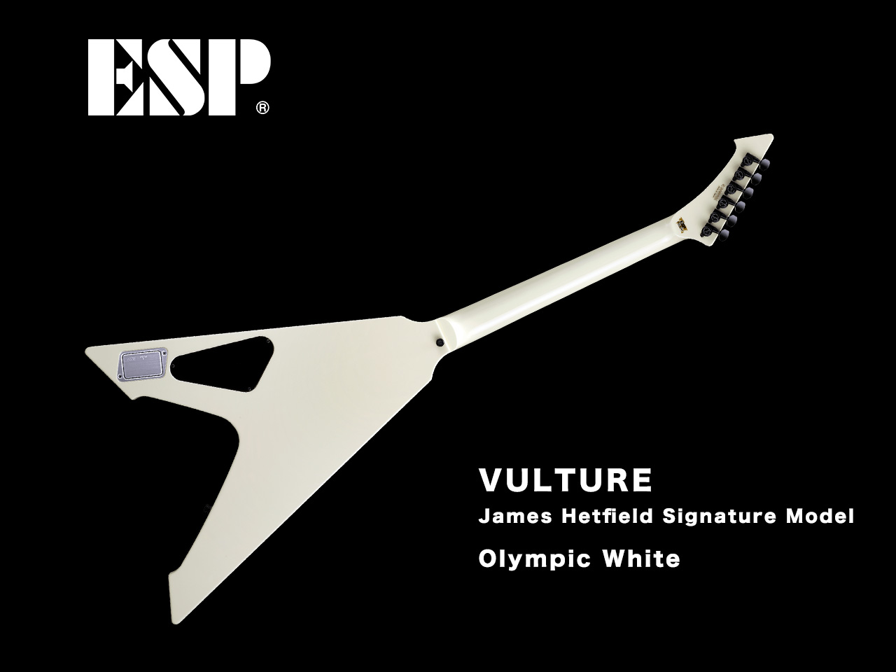 【受注生産】ESP(イーエスピー) VULTURE / Olympic White (METALLICA/James Hetfieldモデル)