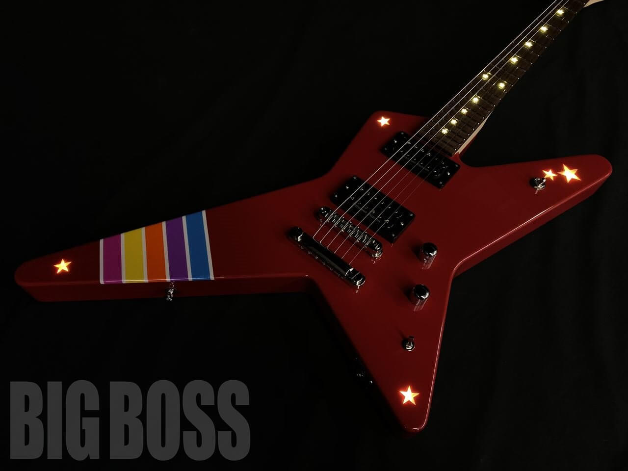 【受注生産】【ESP×BanG Dream!コラボギター】ESP(イーエスピー) RANDOM STAR Kasumi III -LED- / Poppin' Party 戸山香澄 Model