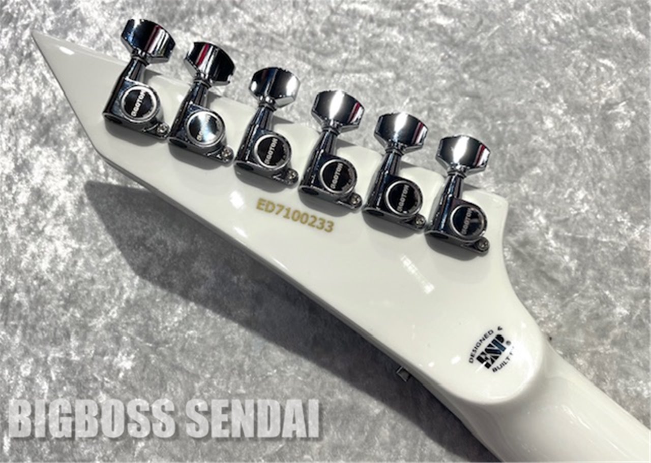 【即納可能】EDWARDS(エドワーズ)E-ALEXI SCYTHE Alexi Laiho Model / White with Black Pin Stripe 仙台店